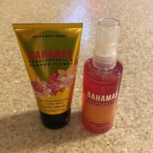 Bath & Body Works Bahamas Passion fruit banana flower fragrance mist body cream - Picture 9 of 11